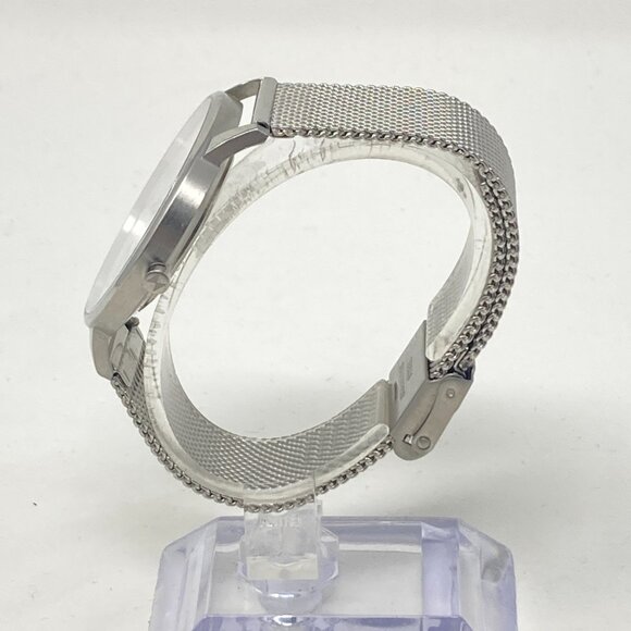 MVMT Watch Women 38mm Silver Tone Marble Dial Mesh Band New Battery main image 11